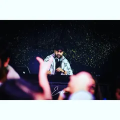 Another moment from a packed New Year's Eve party. My view from the DJ booth often includes a sea of hands in the air, which is the best feedback an artist can get.