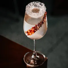 Cheers to elegance and flavor in every sip. My Bella Signora mocktail features Zero ABV Gin, elderflower, basil, and lime for a sophisticated, refreshing drink.
