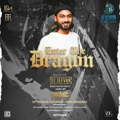 The official poster for my Bollywood Night Video Set at Hydra Club. These themed nights are a big draw and show my versatility as a performer.