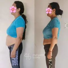 This postpartum mom lost 9 kgs in 6 months. She balanced sleepless nights and a demanding schedule by staying consistent and positive. Her journey is a testament to the mental resilience you build alongside physical strength.