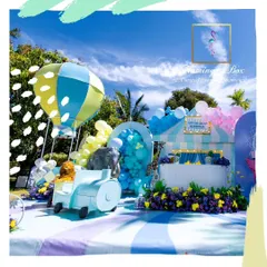 I designed this vibrant pastel carnival for a child's birthday, set against a bright blue sky. The setup features a custom-built carnival stall, a whimsical animal train, and a hot air balloon, creating a large-scale, immersive world for kids to explore.