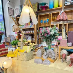 My store display featuring the beautiful and sustainable art pieces. They bring an organic and natural feel to any space.