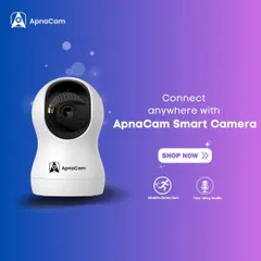 Our smart indoor camera connects you to your home from anywhere. This model features mobile motion detection and two-way audio, all accessible from your smartphone.