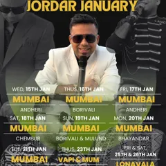 My "Zordar January" lineup. From Mumbai and Vapi to Lonavala, I am constantly on the move, bringing my energy to events all over.