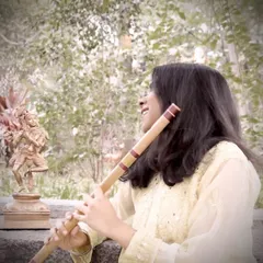 The flute holds a special place in my heart, connecting me to the spiritual side of music. I often bring it to wellness retreats, yoga sessions, and spiritual get-togethers to create an atmosphere of peace and tranquility with Carnatic melodies and chants.