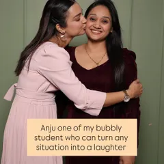 This is Anju, one of my most bubbly students who can turn any situation into laughter. Our classroom is always a fun place to be.