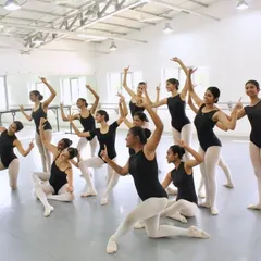 Our dancers work together in the studio to perfect their formations and poses. This rehearsal is for the Chinese Dance, where they learn to channel a specific cultural style.