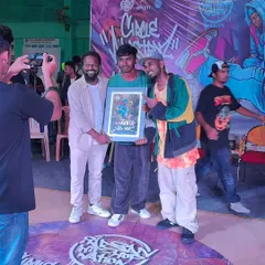 Grateful for this moment. Receiving the runner-up award at the Indian Hip Hop Nation event after a tough final battle. Moments like these push me to keep growing.
