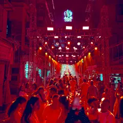 I transform open spaces into vibrant venues for Navratri Garba nights. This photo shows a street buzzing with energy, fully equipped with my trussing, lighting, and sound system to create an unforgettable night of dance and devotion.