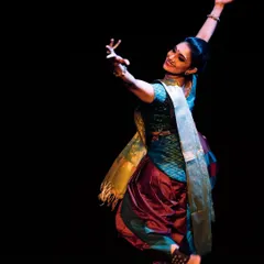 A dynamic leap from a performance at the Nritya Upahaar Festival. The energy of a live performance is something truly special, and I'm grateful for every opportunity to be on stage.