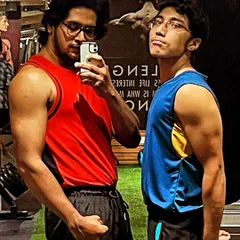 Seeing my clients succeed is the best part of my job. Here are two of my dedicated clients showing the results of their consistent effort and our work on a lean muscle gain program. Their progress is a testament to their hard work.