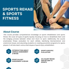 We are launching specialized sports-specific courses for physios and students. This course covers everything from on-field assessment to ACL injury rehab and return-to-sport protocols.