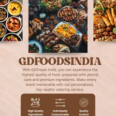 We stand for quality you can taste. This graphic highlights our core principles: using high-quality ingredients, offering individually customizable menus, and maintaining strict quality control.