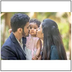 A moment of pure love and affection. I often encourage parents to interact naturally with their children, which results in beautifully candid shots like this one.