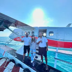 Arriving in style via a Trans Maldivian Airways seaplane for a gig. As a destination DJ, I am experienced with the logistics of traveling to remote and exclusive locations to perform.