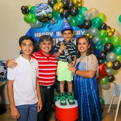 A Minecraft-themed birthday celebration for the birthday boy and his family. I can customize the party with any theme your kid loves, complete with balloons and a special sash.