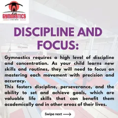 To master gymnastics, you need a high level of discipline and focus. I teach my students how to concentrate and persevere, skills that help them succeed in school and in life.