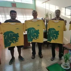 Our coaching staff officially launching the new team kit. This represents our unity and professional commitment to providing the best training for our athletes.
