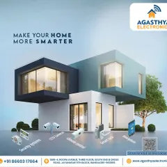 Here we visualize how a modern home can be made smarter. We install and connect a range of devices, including security systems, CCTV cameras, climate controls, and smart locks.