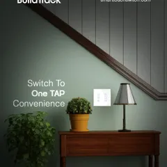 I believe in one-tap convenience. This elegant switch, placed perfectly in a hallway, offers control, comfort, and style right at your fingertips.