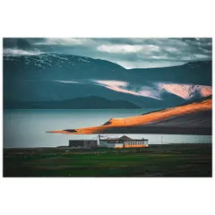 The last light of day catches a ridge overlooking the serene Tso Moriri lake in Ladakh. My landscape work focuses on capturing the dramatic interplay between light, land, and atmosphere in remote locations.