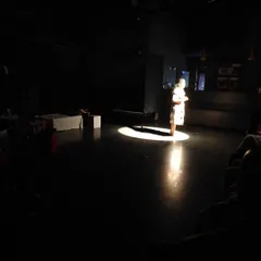 The stage is yours. A powerful moment from a monologue performance by one of our adult acting students. Our courses for adults are designed to help you find your voice and confidence under the spotlight, no matter your experience level.