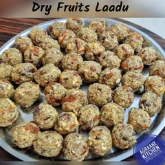 I prepared these nutritious Dry Fruits Laadus for a baby's naming ceremony. They are a perfect, healthy sweet for auspicious occasions, made with pure ghee and lots of love.
