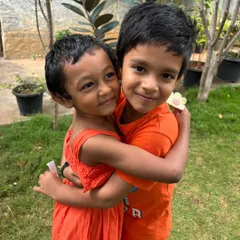 A warm hug between friends. Our Friendship Day celebration was filled with moments like these, reminding us that building strong, kind relationships is one of the most important life skills.