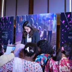 Sharing my skills during a live stage demo at the Kolkata Nail Competition. Connecting with and inspiring passionate artists is one of the best parts of my job.