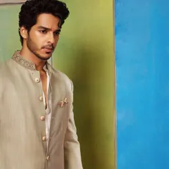 Another look from the Bridal Asia shoot with Ishaan Khatter. This close-up shows the subtle grooming work that makes a big difference on camera.