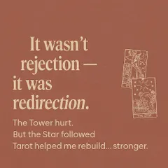 5 Things Tarot Told Me After My Heartbreak. This carousel shares profound truths the cards revealed about healing, such as realizing it was redirection, not rejection, and that your healing is your magnet, not your hurt.