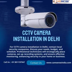 This graphic highlights my focus on providing CCTV camera installation in Delhi. My professional technicians will enhance security at your home or business with a strategic setup.