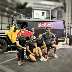My Hyrox mixed relay team, ready for action. We combine different athletic backgrounds to create a balanced and powerful unit, ready to take on any challenge the competition throws at us.