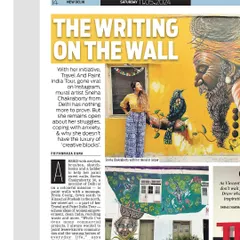 My 'Travel & Paint India' initiative was featured in The Morning Standard. It was wonderful to have the mission of my project, which is to highlight NGOs and local businesses through art, shared with a wider audience.