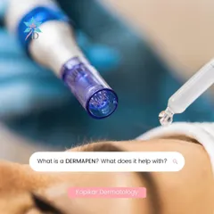 The Dermapen is a micro-needling device I use to stimulate the skin's natural healing process. By creating micro-injuries, it triggers collagen and elastin production, which helps tighten skin, reduce acne scars, and improve overall skin texture.