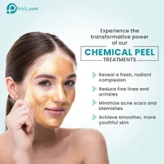 Experience the transformative power of our chemical peel treatments. They work by removing the outer layer of old skin, revealing a fresh, radiant complexion and minimizing acne scars and fine lines.
