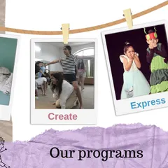 Explore, Create, Express. A visual overview of our programs and the journey we take children on.