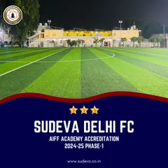 We are proud to announce that Sudeva Delhi FC has earned a 3-Star Accreditation from the AIFF. This is a testament to our high standards in infrastructure, coaching, and overall player development.