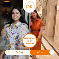 Look at this amazing progress. 8 kilos down in just two months by focusing on nourishing, whole foods. This journey is proof that consistency and the right guidance are the keys to success.