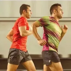 A throwback picture of me running with the legend, MS Dhoni. A forever inspiration.