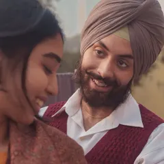 A close-up shot from the calendar project photoshoot, focusing on the couple's happy and intimate connection. These real-life moments are what I strive to capture in my art.