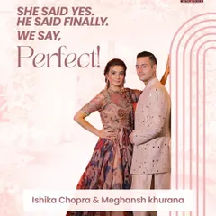 She said yes, he said finally, and we say, perfect! Celebrating the union of Ishika and Meghansh, who came to us looking for a real connection and found a life partner based on trust, respect, and quiet happiness.