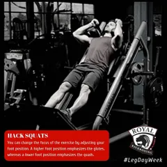 Hack squats are a great way to target specific leg muscles. By adjusting foot position, you can emphasize either the glutes or the quads, allowing for a more tailored workout.