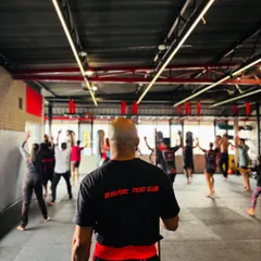 This is my view as a coach. I lead every session, ensuring each student is pushing their limits while maintaining proper form and discipline. We are building a community of warriors here in Namma Bengaluru, one class at a time.