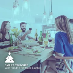 Hosting a dinner party? I help you set the perfect mood with hands-free mood lighting control. Adjust brightness and create scenes with a simple voice command to impress your guests.