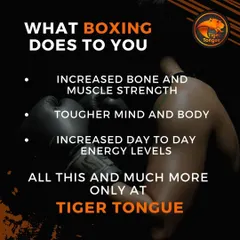 This isn't just about fighting. Boxing builds a tougher mind and body, increases muscle and bone strength, and boosts day-to-day energy levels.