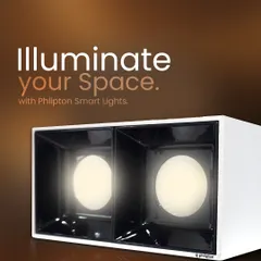 I help you illuminate your space with smart lights that are both powerful and elegant. This dual-light fixture provides ample, high-quality light for any room, from kitchens to galleries.