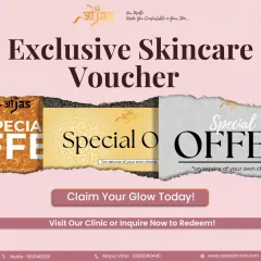 We have exclusive skincare vouchers available. Claim your glow today by visiting our clinic or inquiring now to redeem your special offer on a service of your choice.