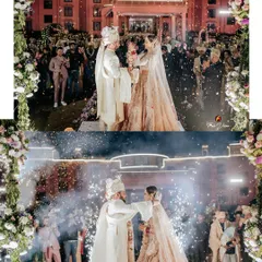 The perfect finale to a royal wedding ceremony. We capture the joy of Lakshay and Shweta's union against the backdrop of a beautifully lit palace, complete with celebratory fireworks.