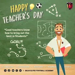 Happy Teacher's Day to all the coaches who show up with a smile and give their best to bring out the best in their students.